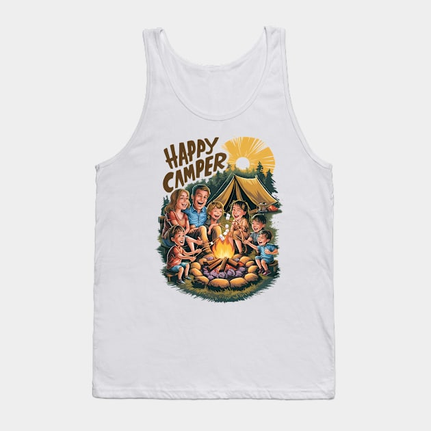 Happy Camper Tank Top by coollooks